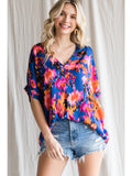 jodifl V-neck shift top