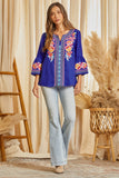 andree by unit / savanna jane South Beach Embroidered Top