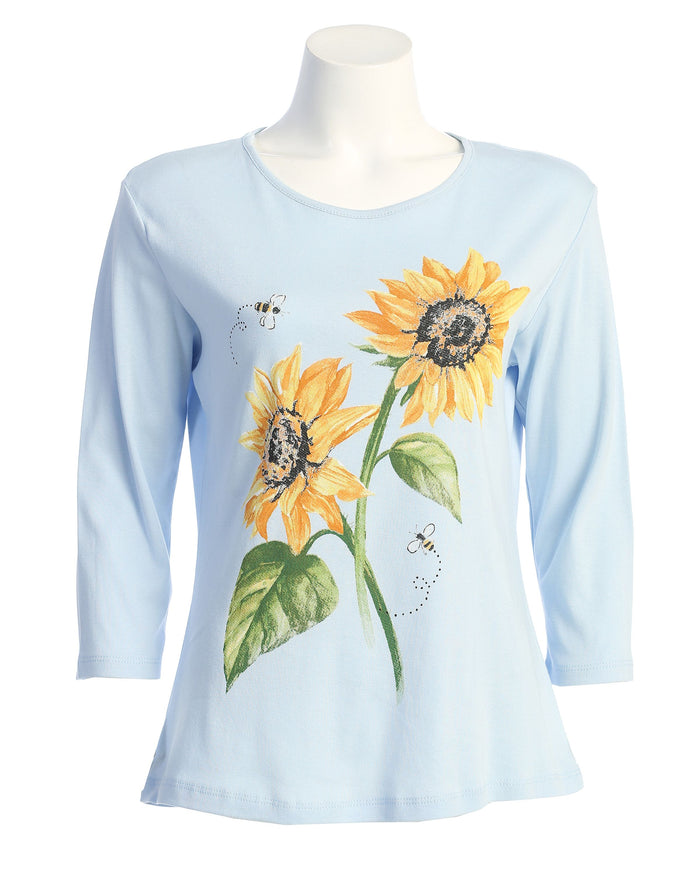 jess jane sunny garden printed top