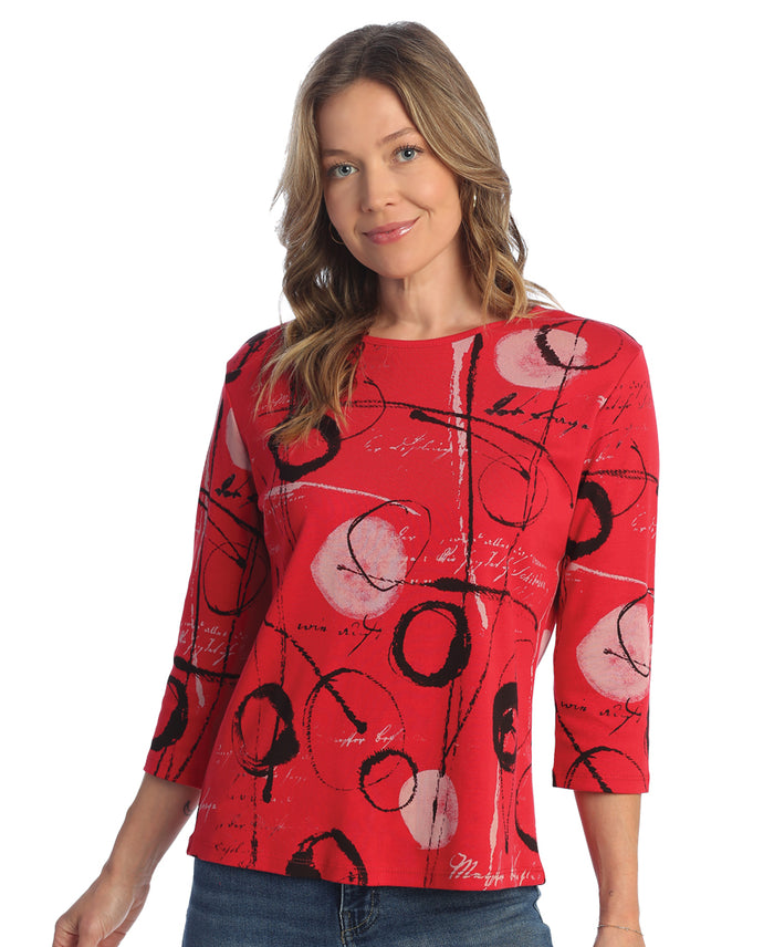 Jess & Jane BalboaPrinted Cotton Top