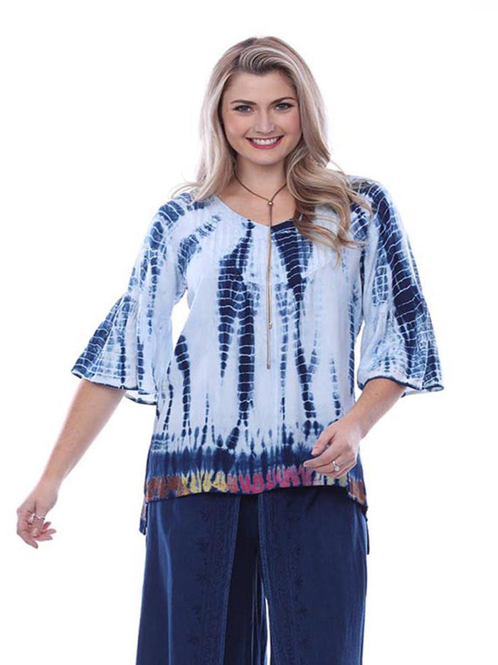 Parsley & Sage Tie Dye Bohemian Top