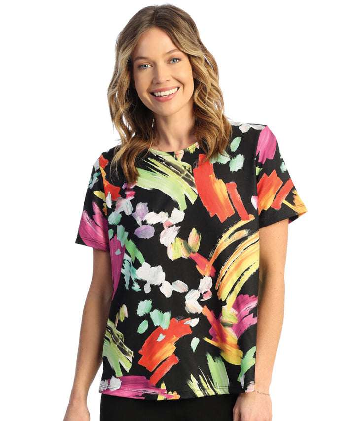 Jess & Jane Blossom Short Sleeve Top