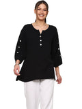 parsley and sage mina cotton gauze top
