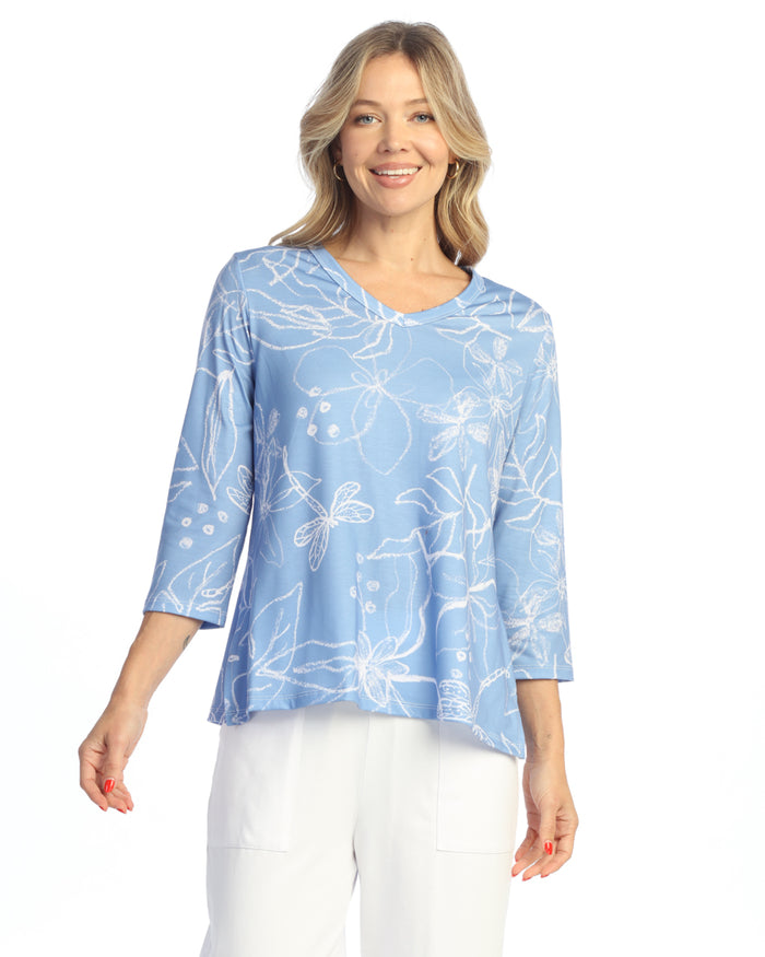 Jess & Jane Soft Touch V-Neck Top