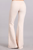 Mineral Wash Bell Bottom Soft Pants, Nude
