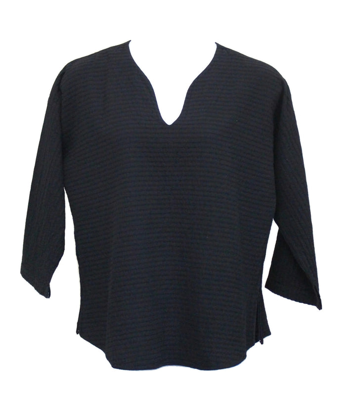 Ezze Wear Athena Mirage Cotton Gauze Top, Black