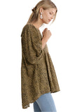 Babydoll Keyhole Blouse, Toffee