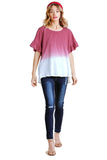 UMGEE BUTTERFLY SLEEVE TOP