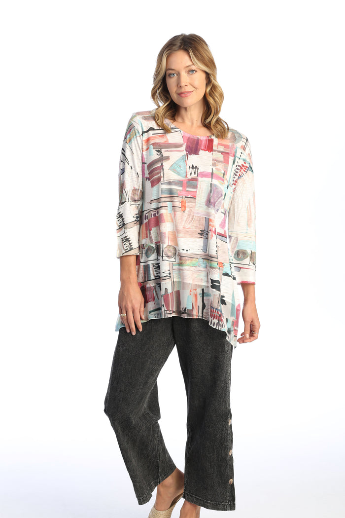Jess & Jane Chiffon Hem Top