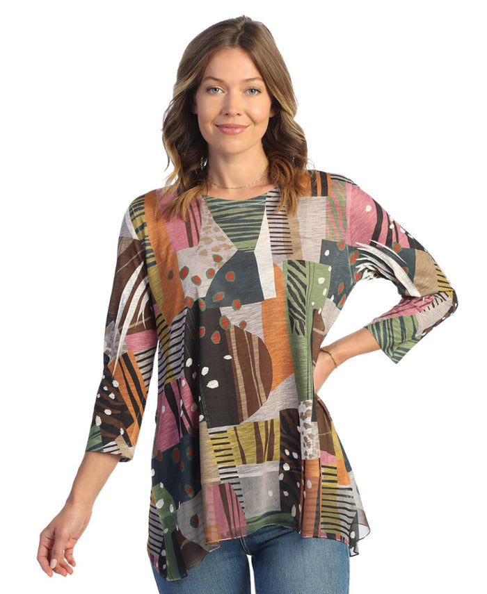 Jess & Jane Chiffon Hem Top