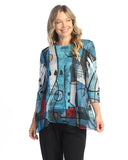Jess & Jane Chiffon Hem Tunic Top