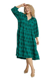 Swiss Dot Jacquard Midi Dress, Peacock