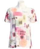 Jess & Jane Verona Patch Pocket Burnout Top