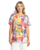 Jess & Jane Patch Pocket Burnout Top