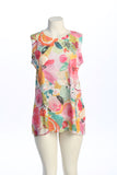 Sangria Burnout Sleeveless Top