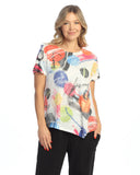 Jess & Jane Estella Boucle Sublimation Asymmetric Top