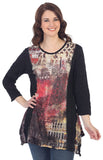 jess & jane Citadel Crinkled Sharkbite Top