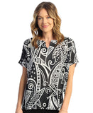 Jess & Jane Mystery Notch Neck Top