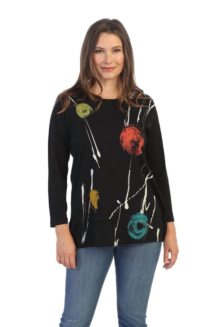 jess & Jane orbs galaxy tunic top