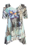 Iris Double Knit Cold Shoulder Top