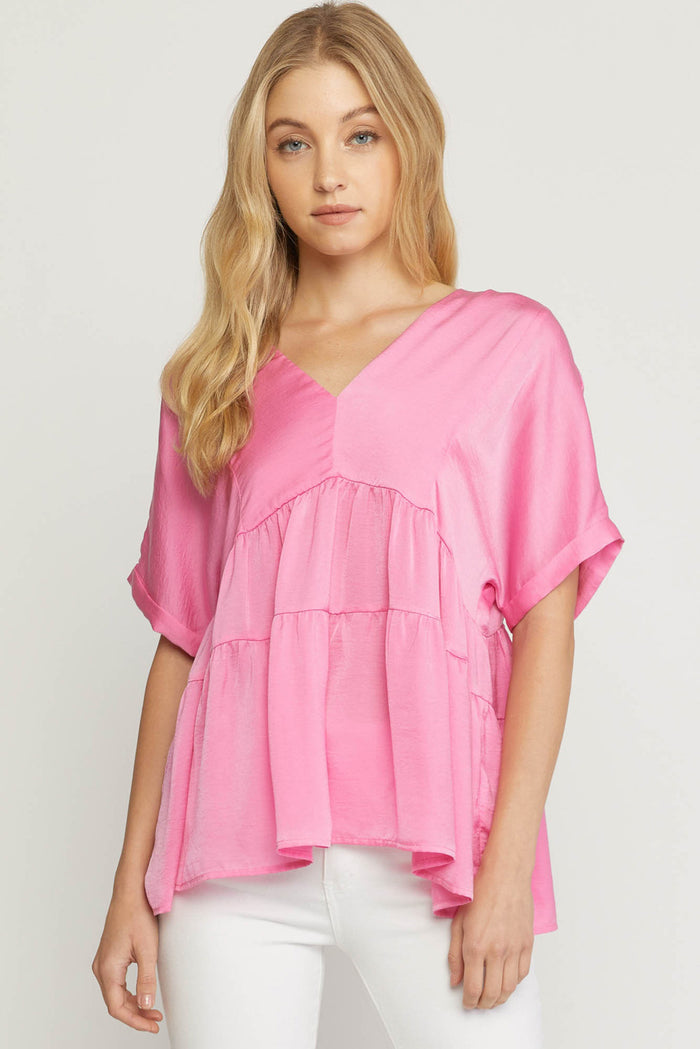 entro usa Double V Tiered Top
