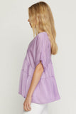 Double V Tiered Top, Lavender