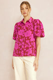 entro Floral Button Up Top