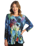 Jess & Jane Morning Glory French Brushed Knit Top