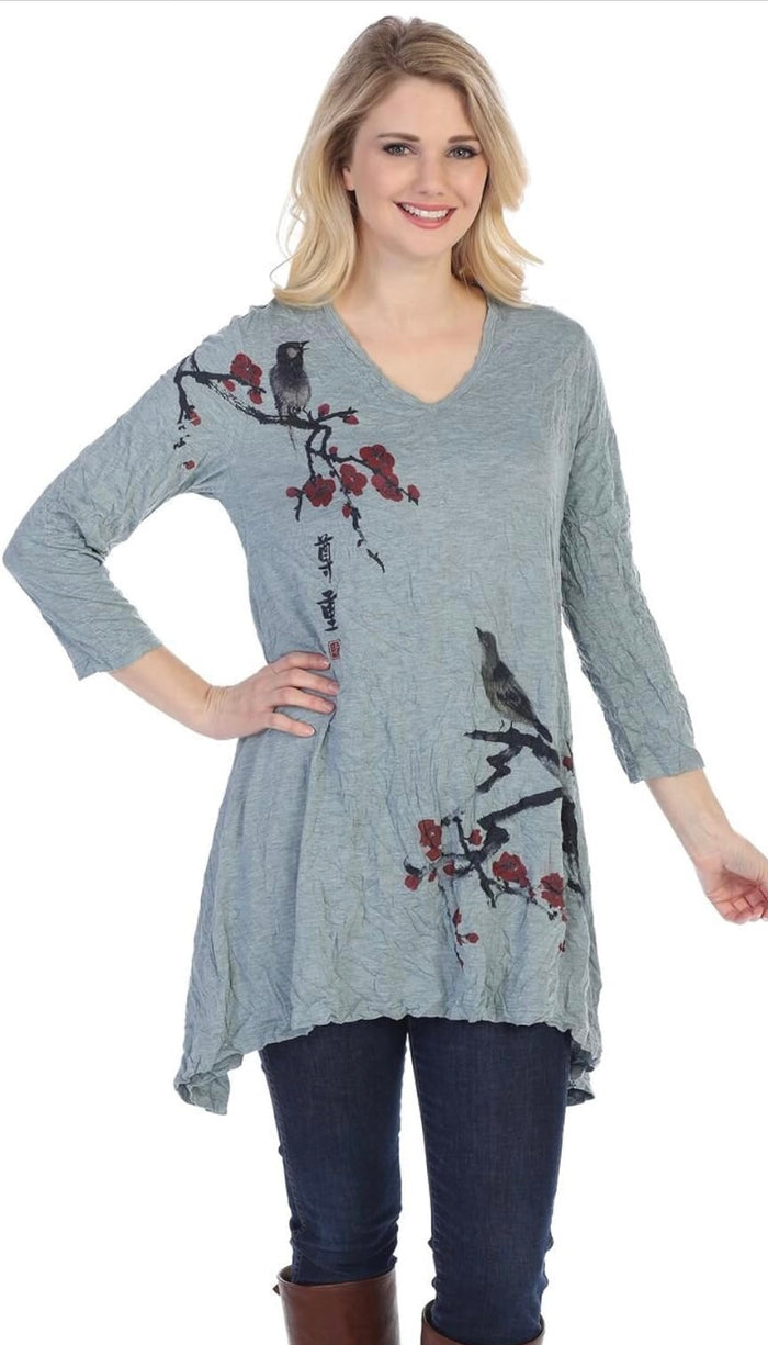 Jess & Jane Melody Crushed Melange Tunic