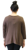 Tonal Striped Pocket Cardigan, Cafe