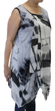 Abstract Sleeveless Patchwork Top