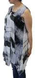 Abstract Sleeveless Patchwork Top