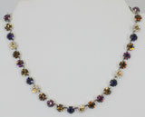 mariana crystal tennis necklace
