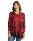 Jess & Jane Jazzy Asymmetrical Slinky Top