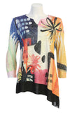 Jess & Jane Lace Asymmetric Tunic with Mesh Hem