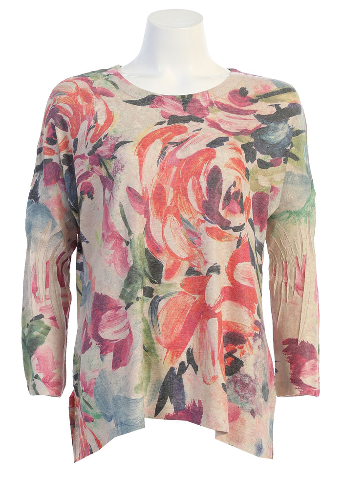 Jess & Jane Sonata High Low Sweater Knit Dolman Top