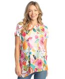 Sangria Light Knit Asymmetric Top