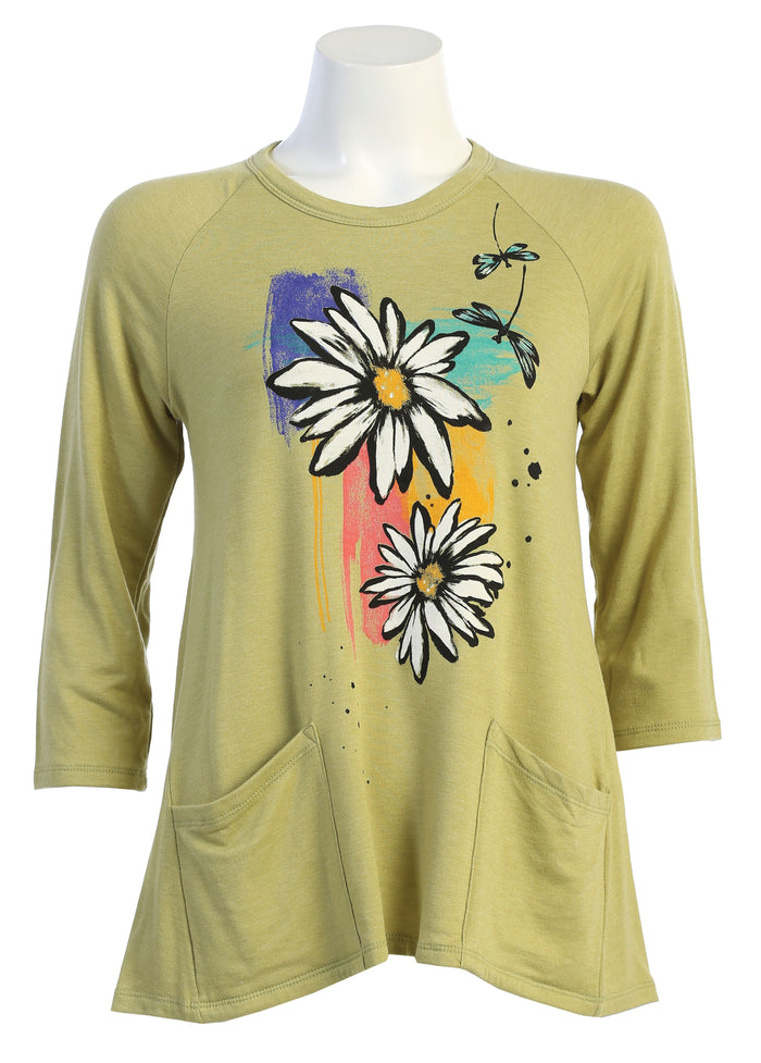 Jess & Jane Twins Patch Pocket High Low Top
