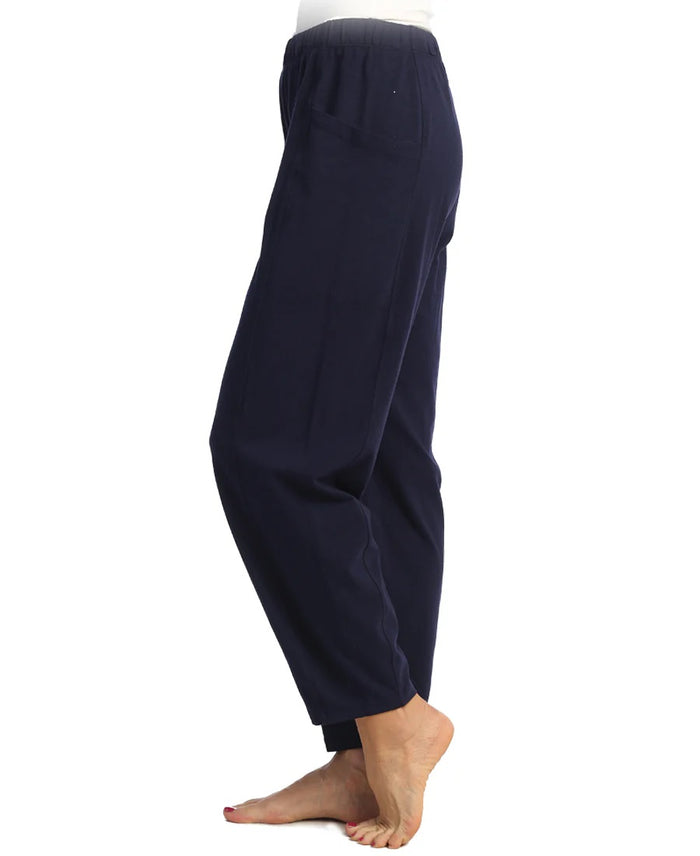 Jess & Jane Mineral Washed Ankle Pant, Jet Denim