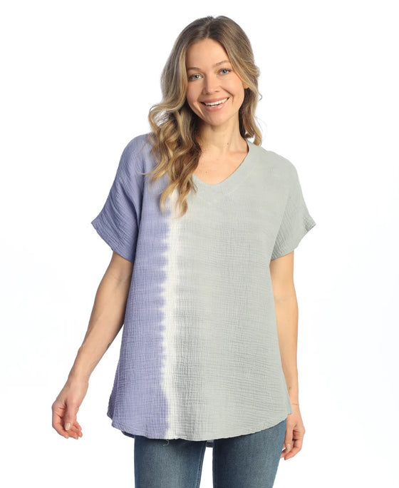 jess jane mineral washed double gauze top
