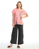 Whimsy Mineral Washed Gauze & Cotton Top