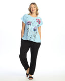 Postcard Mineral Washed Gauze & Cotton Top