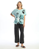 Tempo Mineral Washed Cotton Rib Contrast & Pocket Top