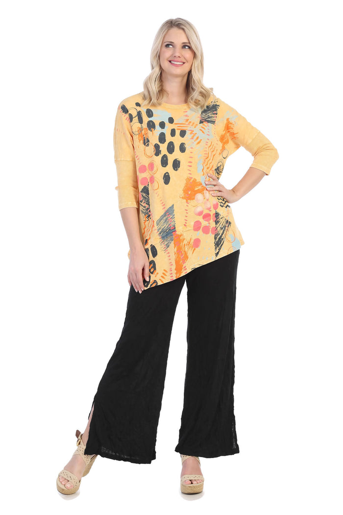 Jess & Jane Mineral Washed Cotton Dolman Sleeve Top