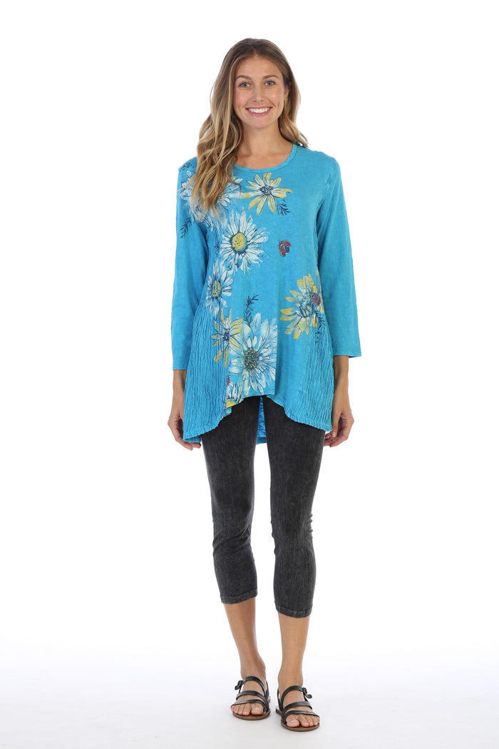 jess jane wave knit mineral washed tunic