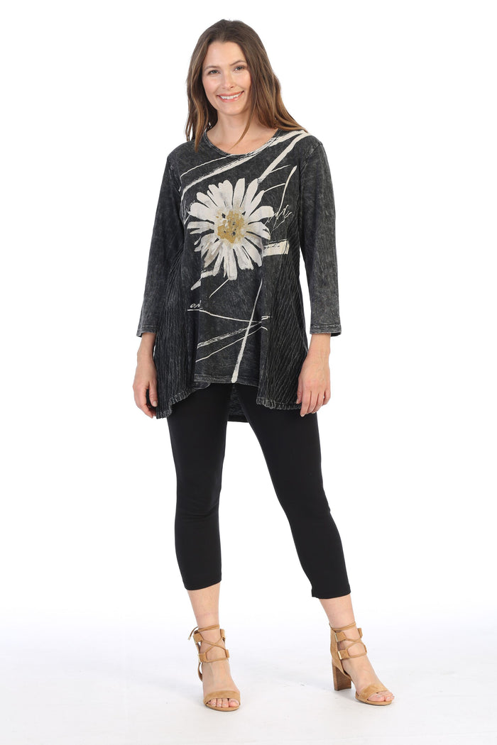 jESS AND JANE Chit Chat Wave Knit Mineral Washed Tunic