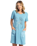 Let's Fly Mineral Washed Cotton Dress