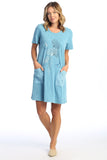 Let's Fly Mineral Washed Cotton Dress