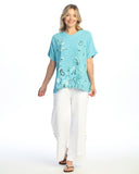 Botanica Mineral Washed Cotton Gauze Short Sleeve Top