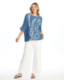 Napoli Mineral Washed Double Gauze Poncho Top